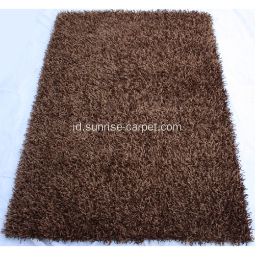 Polyester Benang Shaggy Carpet untuk Rumah